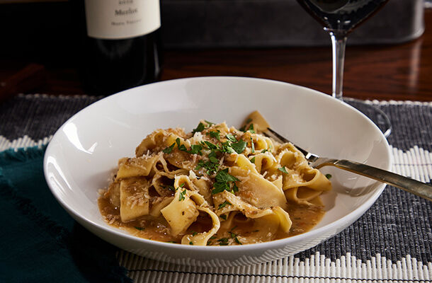 Pappardelle with Vegetable Bolognese