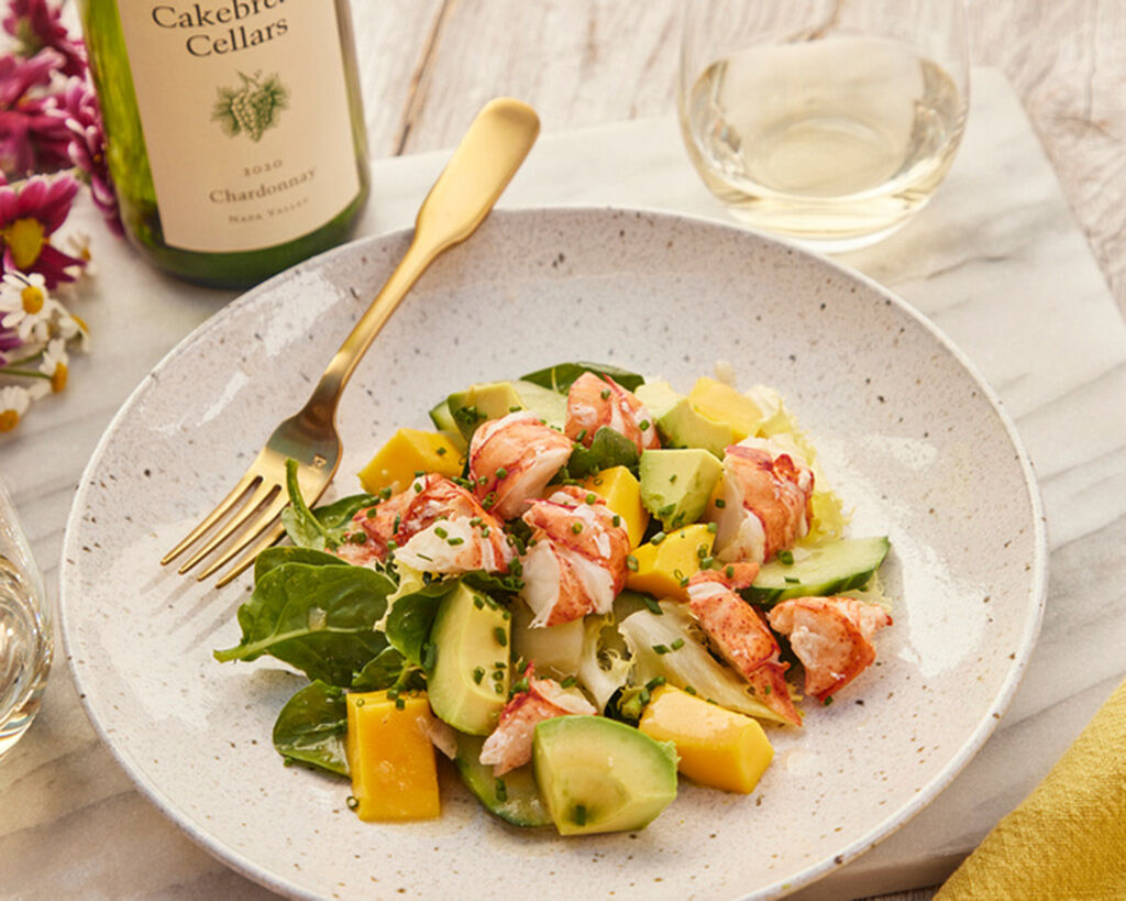 Lobster, Avocado and Mango Salad with Honey-Lime Vinaigrette