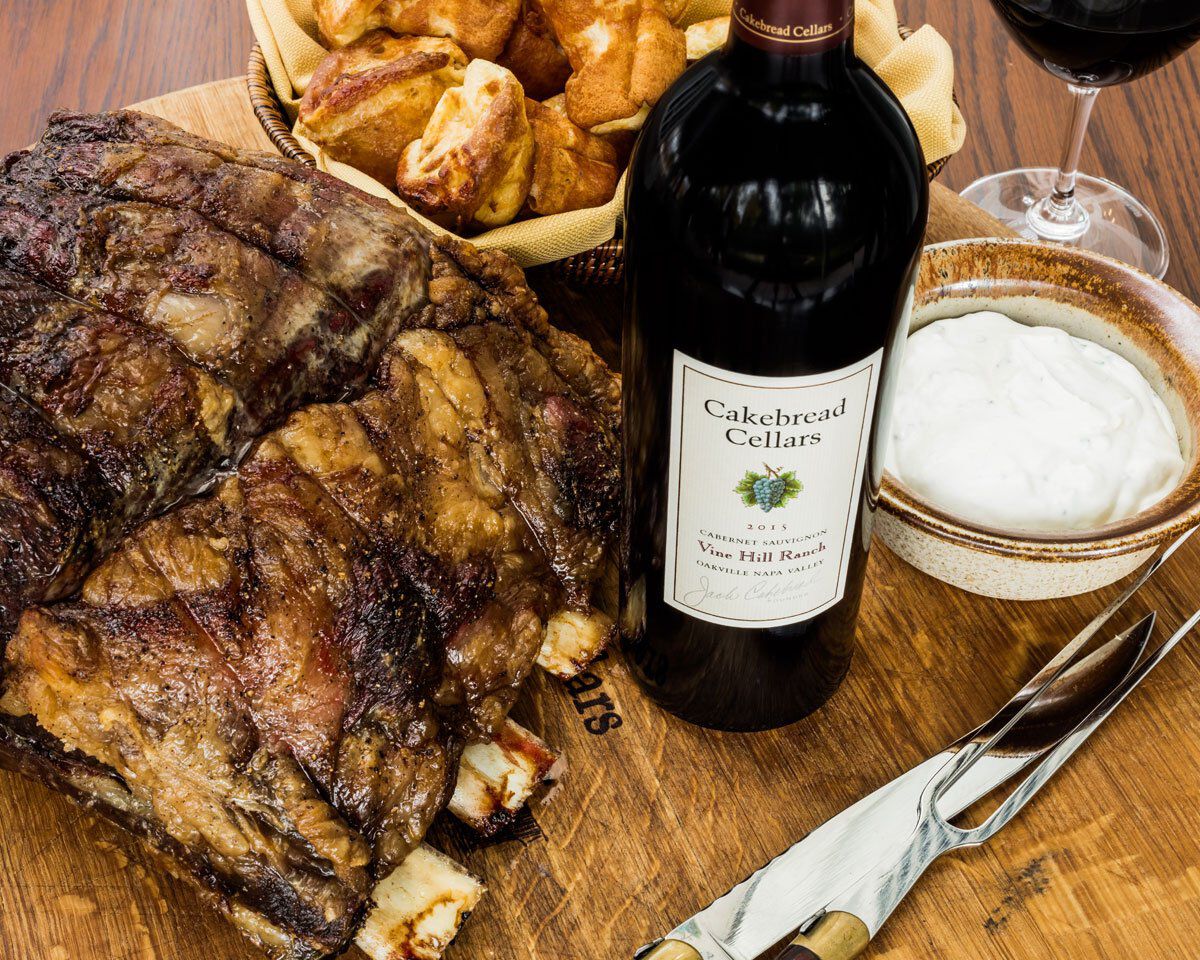 Standing Rib Roast with Horseradish Sauce