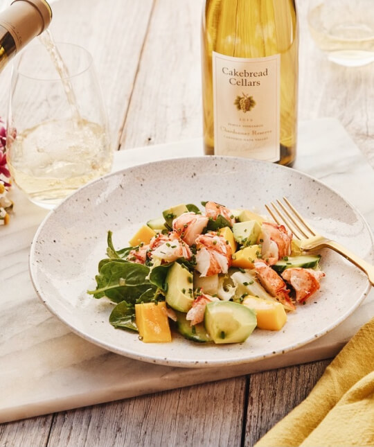 Lobster, Avacado and Mango Salad with Honey-Lime Vinaigrette